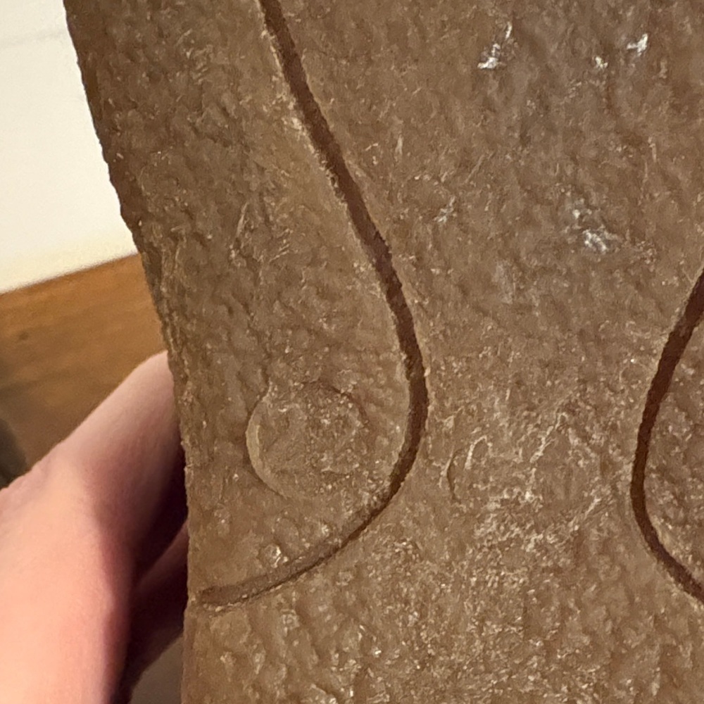 Kids Brown Suede Fringe Zip Boots - Picture 4 of 4